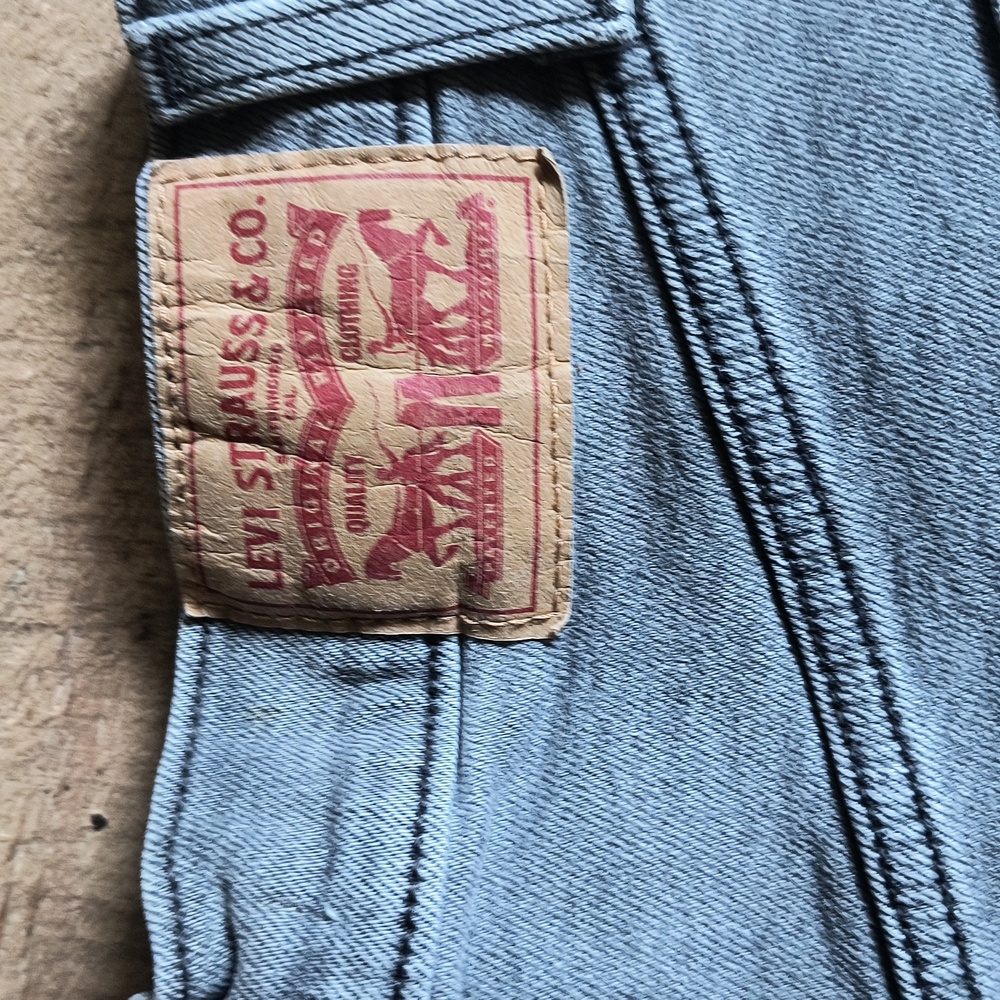 Levi's Gray Ribcage Straight Ankle Cropped Jeans Sz 27 Women - Picture 2 of 13